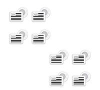 Bibbits - LOT d'Accroches Dossards Magnétiques - Motif Drapeau de Bretagne - Alternative sans épingles - Couleur Gris - Fixation Rapide et sûre - Idéal pour la Course - Puissants aimants