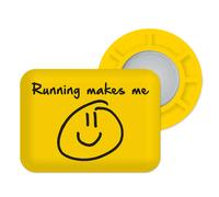 BibBits Race Number Magnets - Running Makes Me Smile one size