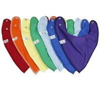 Bibbles Bandana Lot de 7 bavoirs arc-en-ciel