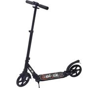 Bibee Pump - Trottinette adulte adolescent grande roue pliable avec béquille et suspension - Hauteur du guidon ajustable et réflecteur arrière sur garde boue