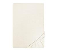 biberna Drap-Housse en Jersey 0077155 Naturel 1x 180x200 cm - 200x200 cm