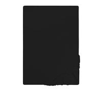 biberna Drap-Housse en Jersey 0077155 Noir 1x 140x200 cm - 160x200 cm