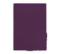 biberna Drap-Housse en Jersey 0077155 Violet foncé 1x 180x200 cm - 200x200 cm
