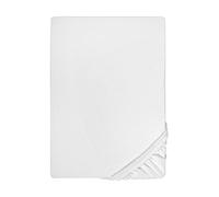 biberna Drap-Housse en Jersey Extensible 0077144 1x 90x190 cm - 100x200 cm, Blanc