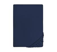 biberna Drap-Housse en Jersey Extensible 0077144 1x 90x190 cm - 100x200 cm, Marine