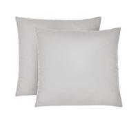 biberna Housses de Coussin en Jersey Fin 0077144 Gris tempête, 2X 80x80 cm