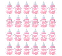 Biberon à Dragées Bonbons Bouteille,24 PCS Baby Shower Bonbons Bouteilles Décorations De Douche De Bébé Biberon pour Garçons Filles Articles De Fête Baptême Anniversaire Décoration
