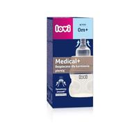 Biberon anti-colique LOVI avec tétine dynamique, 150 ml, Système de ventilation SUPER Air Vent, Protège le réflexe de succion, Testé médicalement