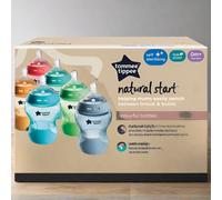 Biberon anti-colique Tommee Tippee Natural Start 260 ml paquet de 6 multicolores