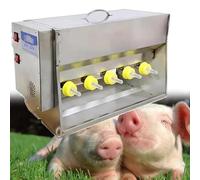 Biberon automatique pour porcelet avec contrôle de la température, tétine en silicone, idéal pour une utilisation agricole, station d'alimentation durable pour les soins du bétail, parfait pour les