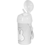 Biberon avec couvercle et paille Miffy Niebla Gris PVC 500 ml
