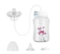 Biberon bébé mains libres | Tasse d'allaitement anti-fuite pour bébés | Biberon d'Auto-Alimentation avec Tétine | Pour Garçons, Filles, Lait Infantile, Céréales, Lait, Eau, Maison, Voyages, Camping