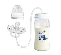 Biberon,Biberon d'alimentation en silicone étanche - Auto-alimentation avec Tétine - Garçons Filles Maison Crèche Salon Chambre Camping Pique-nique