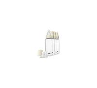 Biberon BIBS Pack de 4 270 ml tétine silicone anti-colique débit moyen Ivoire