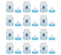 Biberon Boîte À Bonbons: 12Pcs Biberon Remplissable Mini De Lait Partie Traite Conteneur Pour Baby Shower Faveur Décoration Bleu