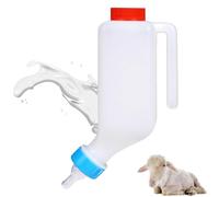 Biberon d'agneau de 800 ml avec balance, mangeoire à lait en plastique à suspendre pour bébé chèvre, biberon pour nourrir les bébés chèvres, biberon d'allaitement durable avec poignée (1 pièce)