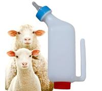 Biberon d'agneau pour bébé - Bouteille de lait pour agneau, bouteille de lait de chèvre, biberon d'allaitement suspendu avec échelle de mesure, seau d'alimentation durable, accessoires d'agneau et de