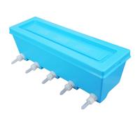 Biberon d'allaitement de qualité commerciale avec 5 stations d'alimentation incassables pour poulains d'agneau Équipement agricole à suspendre Distributeur de lait pour animaux de ferme