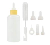 Biberon d'allaitement pour chaton - Kit d'alimentation pour chiot 60 ml | PP 7 pièces - Biberon complet avec ouvre-trou et brosse de rechange pour chats, chiens et petits animaux