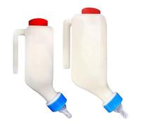 Biberon De Lait De Chèvre - 2 Biberons Gradués Inversés avec Poignée | Mangeoire d'allaitement Suspendue, Récipient À Lait De Mouton, Veau d'agneau, Outil D'élevage Manuel du Bétail