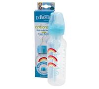 Biberon - DR. BROWN'S - 250ml - Bleu - Sippy + Tétine L3 - Transition facile
