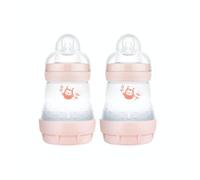 MAM Biberon Easy Start Anti-Colique Nature 160ml - Blush - Tétine Débit 1 - X2