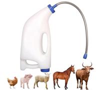 Biberon en plastique pour animaux de la ferme - Distributeur d'auto-alimentation pour veaux, oies, cochons, taureaux, moutons, volailles - Idéal pour l'eau, les médicaments et le lait