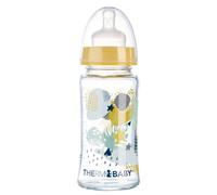 Biberon en verre 230 ml système anti-colique débit moyen transparent TU