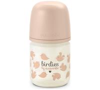 Biberon en verre tétine SXPro Xs Birdies Rose (120Ml)