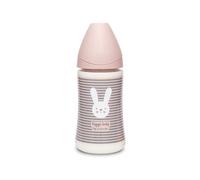 Biberon Hygge Baby Coniglio Righe Rosa - 3 Posizioni 270 ml