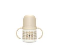 Biberon phosphorescent avec anses et bec silicone night&day +6m marron TU