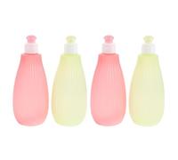 Biberon Portable Bébé 350ml en Pp pour Nettoyage Doux 4 Pièces | Usage Mobile, Changements de Couche, Prise en Main D’une Main, Soin Hygiénique pour Nourrisson