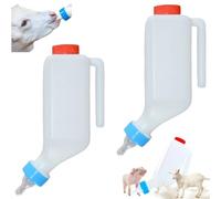 Biberon pour agneaux, biberon pour bébé chèvre - Seau à lait en bouteille d'agneau,Bouteille de chèvre, biberons d'allaitement d'agneau, biberon d'alimentation d'agneau 500ml 800ml (800ML, 2 PCS)