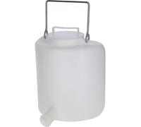 Biberon pour bovins plastique couvercle et anse métal Kerbl Blanc 6 L