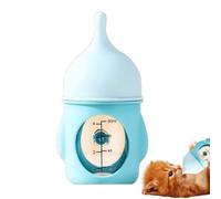 Biberon pour chaton - Bouteille pour bébé chat - Distributeur de nourriture pour petits animaux de compagnie - Bouteille de lait pour chaton nouveau-né - Tétine en silicone souple réutilisable