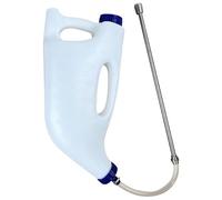 Biberon pour veaux, mangeoire à Tube pour veaux, biberon Ergonomique réglable avec mangeoire à bétail Double poignée pour Nourrir et tremper Facilement Les, agneaux, Tube en Acier Inoxydable
