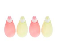 Biberon Souple à Pression pour Bébé, 4 Pièces, 350ml | Pp, Usage Main, Portable, Facile à Nettoyer et Réutiliser, pour Nourrisson en Déplacement