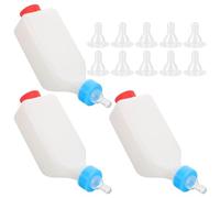 Biberon Suspendu Inversé 800ml pour Chevreaux et Agneaux, ABS Blanc | Débit Anti-fuite, Lait Plus Propre, Distribution Fluide, avec Tétine, pour Bergeries et Râteliers