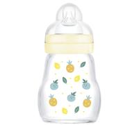 Biberon verre 170 ml Pattern fruit jaune - Tétine Débit 2