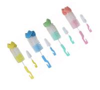 Biberons À Lait Pour Bébé, 2 Pièces, Tasse À 360 Degrés, Éponge Nettoyante + Brosse À Sucette