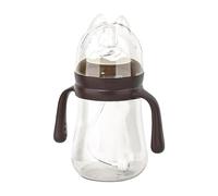 Biberons,Biberons allaités - Biberon 240 ml avec tétine en silicone - Fournitures d'alimentation pour bébé, biberons d'allaitement étanches avec poignées pour bébé garçon fille