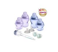 Biberons Coffret Naissance Closer to Nature , Tétine Anti-Colique - Violet Bleu