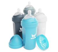 Herobility Biberons doubles anti-coliques 8.5 fl oz/240m – Lot de 4 multicolores