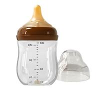 Biberons En Verre - Verre À Col Large De 160 Ml, Biberons Pour Nouveau-né, Design Semblable À Un Téton Avec Forme De Mélange Facile Et Contrôle Du Débit De Lait | Les Essentiels De L'alimentation Des