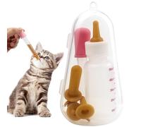 Biberons pour chatons - Bouteille de lait pour chaton, biberon d'allaitement avec compte-gouttes et tétons, fournitures pour chatons et petits animaux