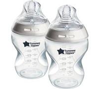 Biberons - TOMMEE TIPPEE - NATURAL START - 260 ml - Anti-colique - Tétine imitant la forme du sein - Lot de 2 Blanc G