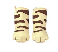 Bibest Gants Isolants de Cuisine Patte de Chat, Gant Four Manique Four Oven Mitts Oven Gloves, Gants Maniques en Coton Épaissir, pour Cuisiner, Barbecue, Grill, Cuisson 31 * 15cm