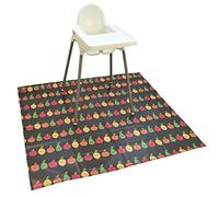 Bibetta Tapis de sol imperméable XL pour bébé,Facile à nettoyer,Antidérapant,Pour enfants sous les chaises hautes ou la protection de table pour les jeux salissants, l'alimentation et plus encore