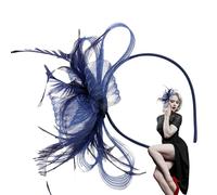Bibi à plumes - Accessoire pour cheveux - Petits bonnets en filet pour l'extérieur, la vie quotidienne, les fêtes, les mariages, le thé de l'après-midi, pour femmes et filles