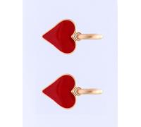 Bibi Bijoux Bibi Bijoux Gold Tone Heart Drop Earrings